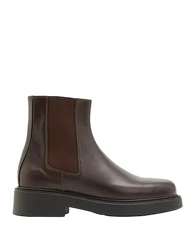 Dark brown Leather Boots LEATHER  CHELSEA BOOT