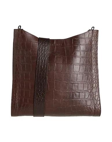 Dark brown Leather Cross-body bags