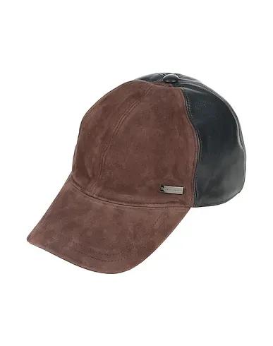 Dark brown Leather Hat