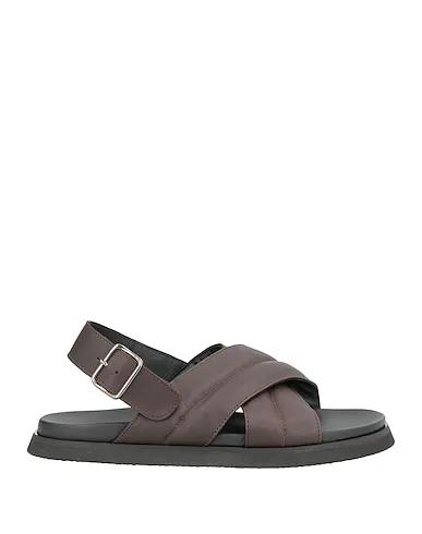 Dark brown Leather Sandals