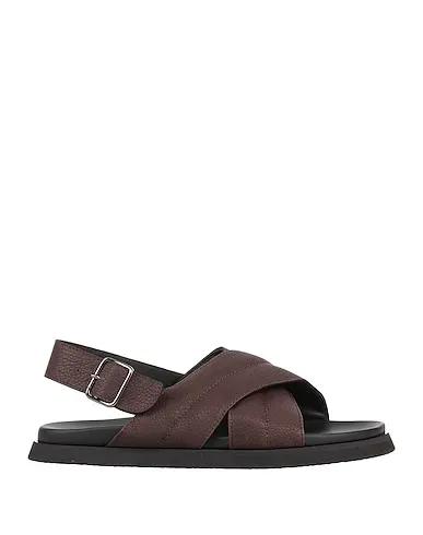 Dark brown Leather Sandals