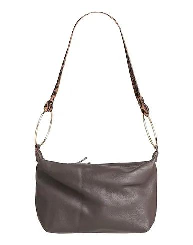 Dark brown Leather Shoulder bag