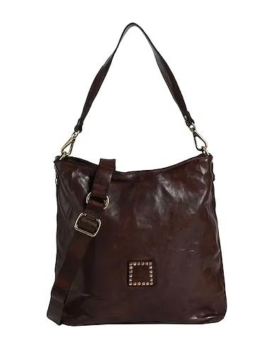 Dark brown Leather Shoulder bag