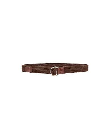 Dark brown Plain weave Regular belt