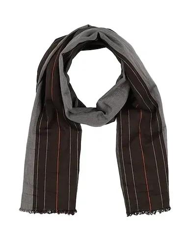 Dark brown Plain weave Scarves and foulards