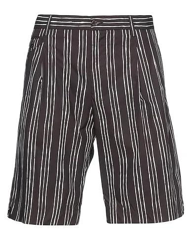 Dark brown Plain weave Shorts & Bermuda