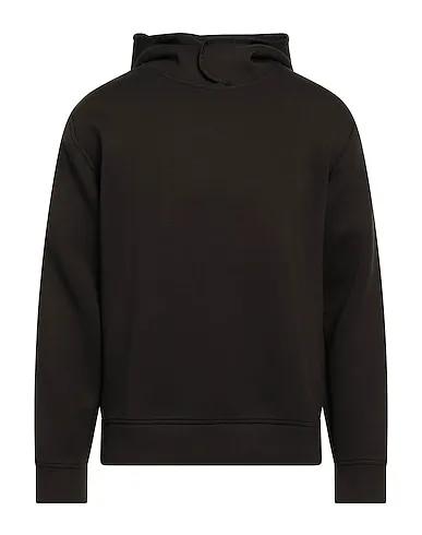 Dark brown Sweatshirt Hooded sweatshirt