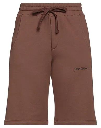 Dark brown Sweatshirt Shorts & Bermuda