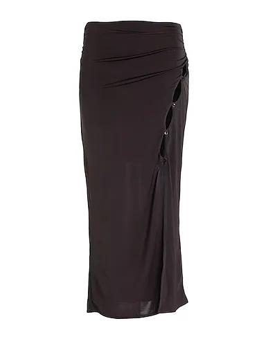 Dark brown Synthetic fabric Maxi Skirts