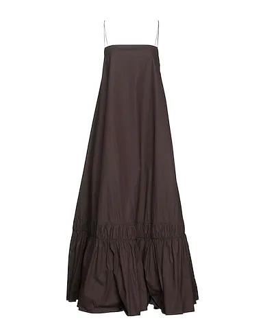 Dark brown Taffeta Long dress