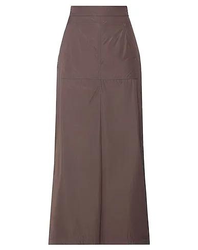Dark brown Techno fabric Maxi Skirts