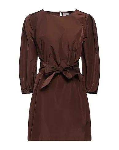 Dark brown Techno fabric Short dress