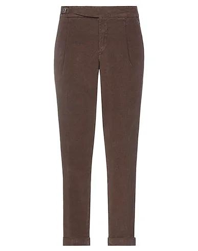 Dark brown Velvet Casual pants