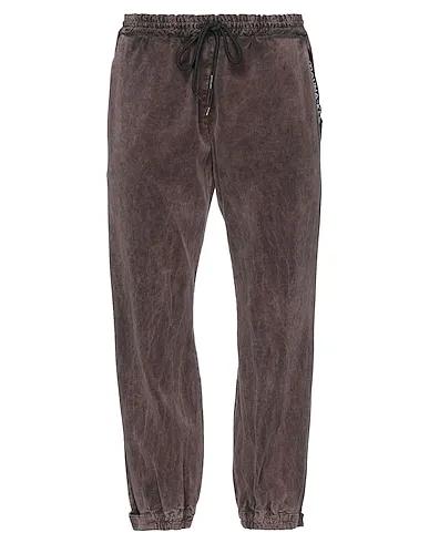 Dark brown Velvet Casual pants