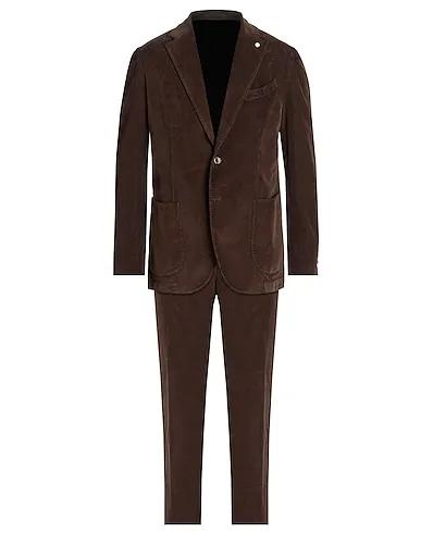 Dark brown Velvet Suits