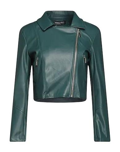 Dark green Biker jacket