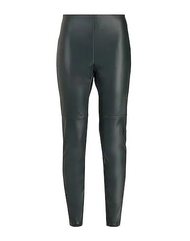 Dark green Casual pants HIGH-WAIST ELASTIC LEGGINGS
