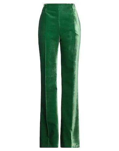 Dark green Chenille Casual pants