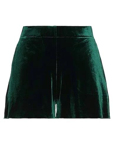 Dark green Chenille Shorts & Bermuda