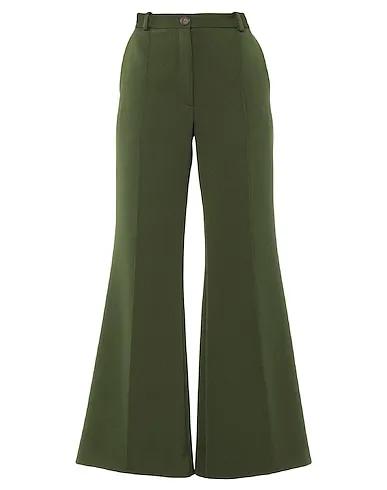 Dark green Cool wool Casual pants
