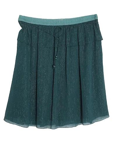 Dark green Crêpe Midi skirt