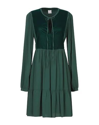 Dark green Crêpe Short dress