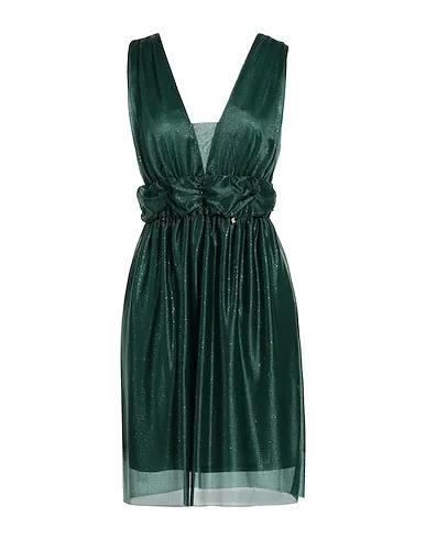 Dark green Crêpe Short dress