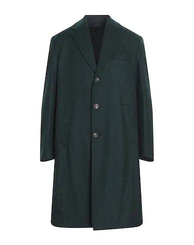 Dark green Flannel Full-length jacket
