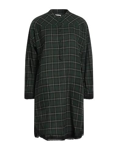 Dark green Flannel Short dress