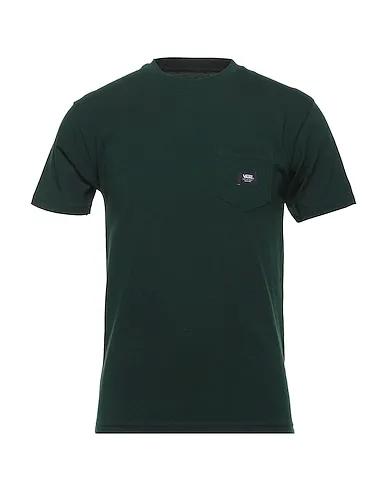 Dark green Jersey Basic T-shirt MN WOVEN PATCH POCKET M
