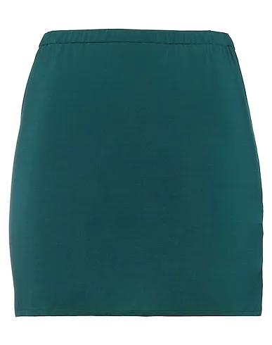 Dark green Jersey Mini skirt