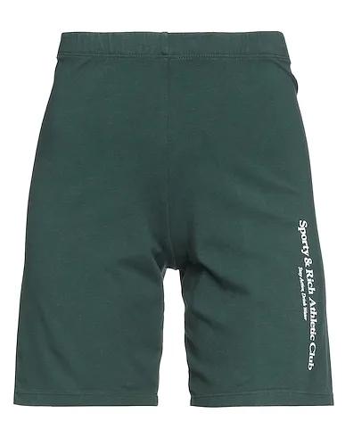Dark green Jersey Shorts & Bermuda