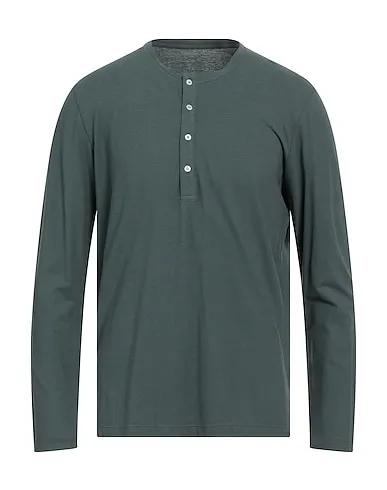 Dark green Jersey Solid color shirt