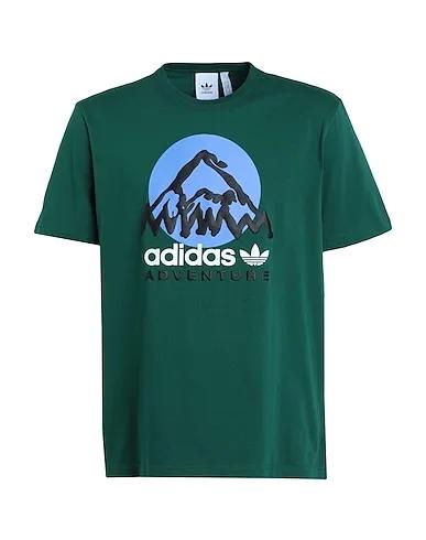 Dark green Jersey T-shirt ADVENTURE MOUNTAIN FRONT TEE
