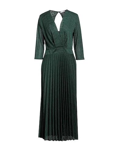 Dark green Knitted Midi dress