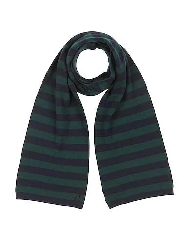 Dark green Knitted Scarves and foulards