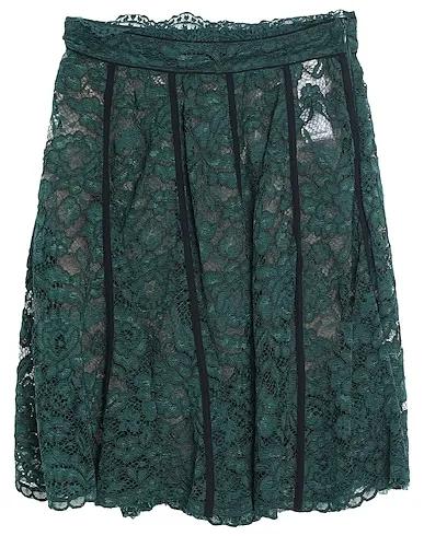 Dark green Lace Mini skirt