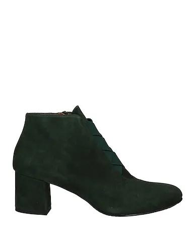 Dark green Leather Ankle boot