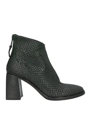 Dark green Leather Ankle boot