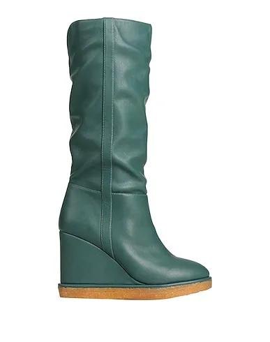 Dark green Leather Boots