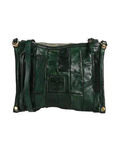 Dark green Leather Cross-body bags