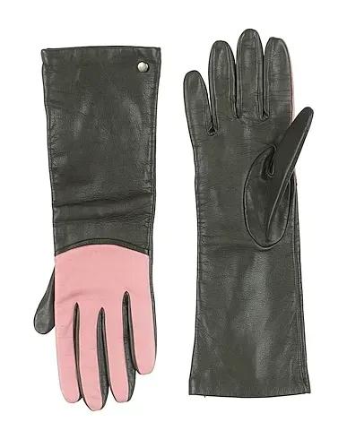 Dark green Leather Gloves