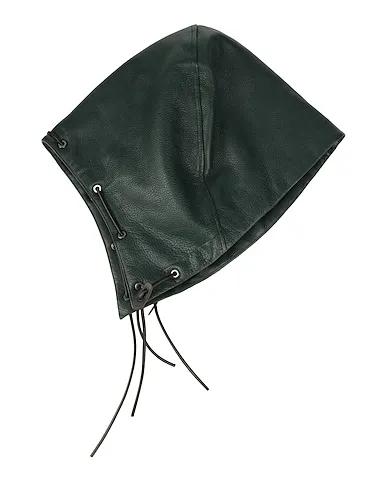 Dark green Leather Hat