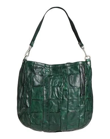 Dark green Leather Shoulder bag