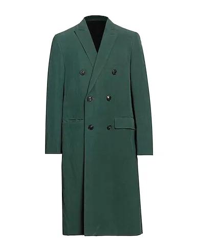 Dark green Plain weave Double breasted pea coat