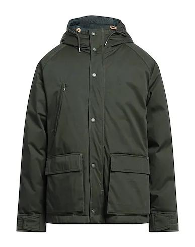 Dark green Plain weave Shell  jacket
