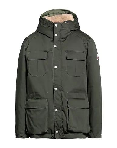 Dark green Plain weave Shell  jacket