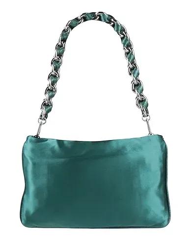 Dark green Satin Handbag