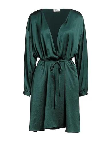 Dark green Satin Short dress