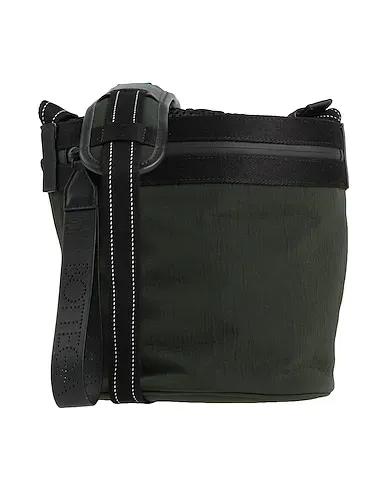 Dark green Techno fabric Cross-body bags
